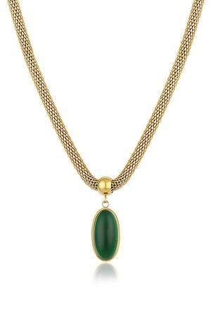 Freelook Paris Green Pendant Necklace